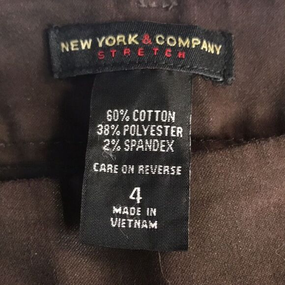 New York and Co. Brown Ankle pants - Picture 3 of 9